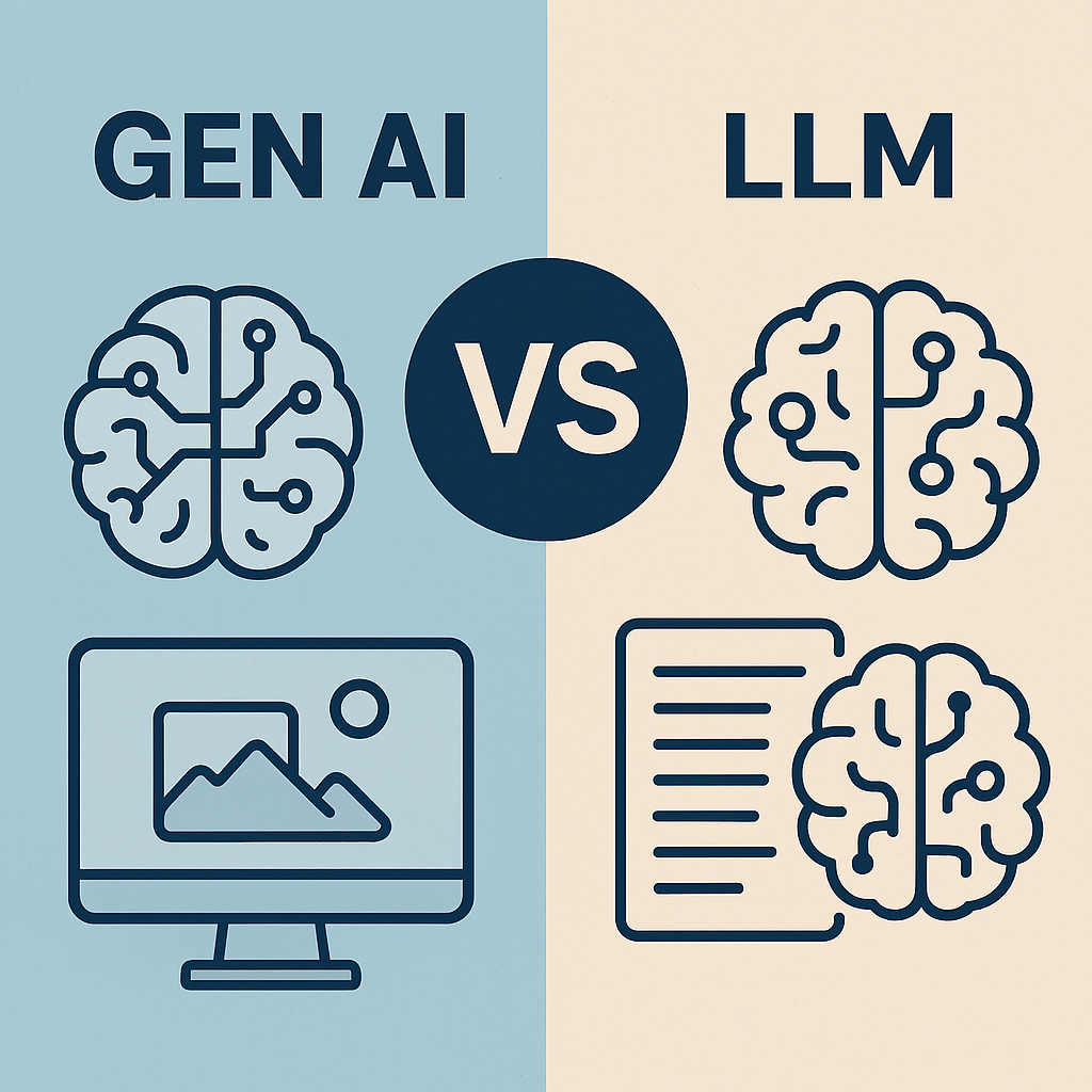 Generative AI vs Large Language Models (LLMs)